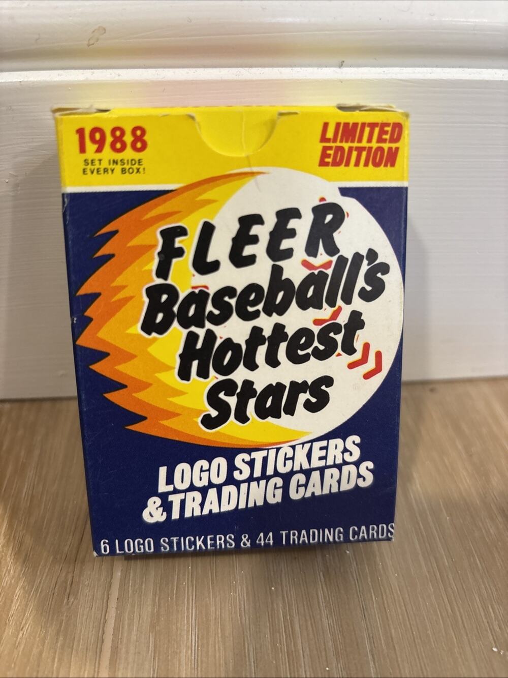 1988 Fleer Baseball’s Hottest Stars 44 Card Set New Open Box Revco Branding